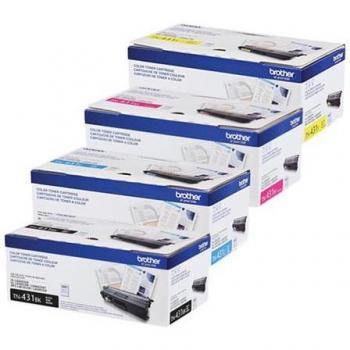 Original Multipack Brother MFC-L8610CDW MFP Printer Toner Cartridges (4 Pack) - TN431BK
