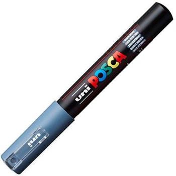 Uniball Posca PC-1M Marcador No Permanente Punta Fina 0.7mm Color Gris Pizarra
