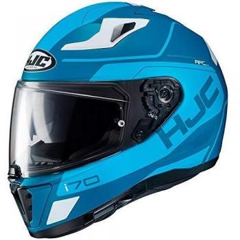 HJC NC Casco per Moto, Adultos Unisex, Azul/Blanco, XL
