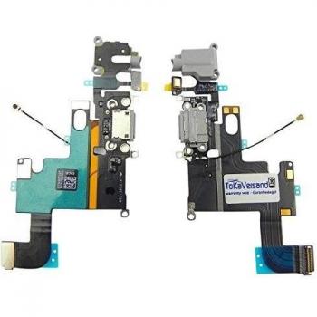 Docking puerto con conector para auriculares y cable de la flexión para el iPhone 6 gris