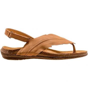 El Naturalista Wakataua N5078 Pleasant Honey - Sandalias Planas de Piel con Autocierre para Mujer, Color Honey