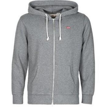 Sudadera con capucha Levi's New Original Full Zip para hombre, color gris, modelo 34584-0000, talla L, casual, algodón sostenible
