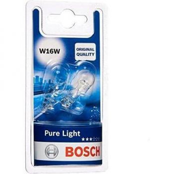 Bosch W16W Pure Light Lámparas para vehículos - 12 V 16 W W2,1x9,5d - Lámparas x2