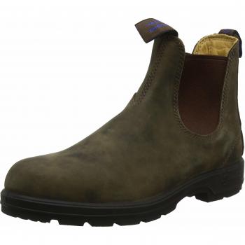 Botas Térmicas Chelsea Blundstone Modelo 584 de Cuero Impermeable en Color Marrón Rústico - Talla UK 5 / EU 38