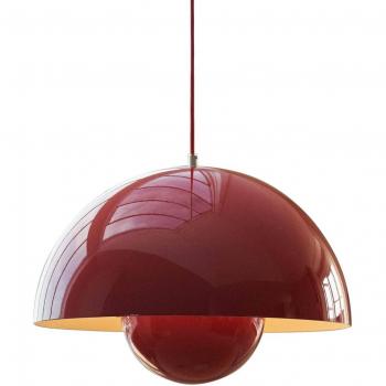 Lámpara Colgante Flowerpot VP2, Ø 50 cm, rojo bermellón