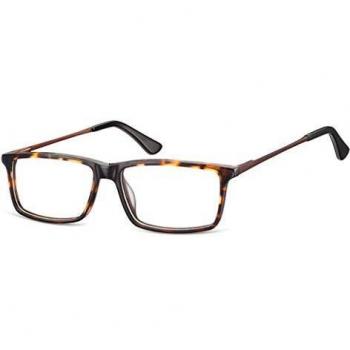 Rectangle Montura Completa Plástico Careyshell Gafas Recetadas para Hombre - Gafas Anti-Azules - SmartBuy Collection