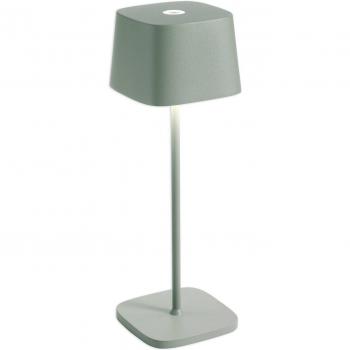 Lámpara de Mesa LED Recargable Ofelia Pro 29 cm Salvia IP65 2,2W 231lm Control Táctil Dimmer 2200-3000K