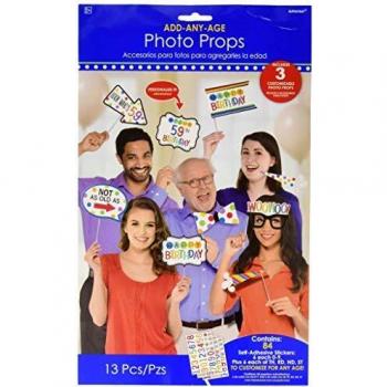 Amscan – 397949 Rainbow personalizado Photo Props Set