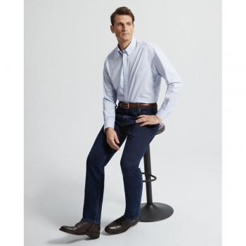 Camisa de hombre sport Emidio Tucci rayas lavada manga larga
