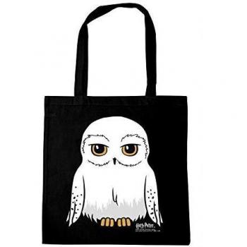 Logoshirt - Harry Potter - Lechuza - Hedwig - Sac de courses - Sac Cabas réutilisables - negro - Diseño original con licencia