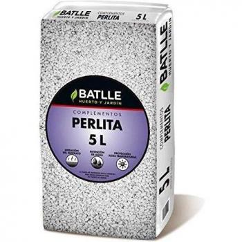 Sustrato Perlita Premium de 5 Litros - Color Blanco y Turquesa