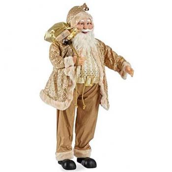 Papá Noel Estándar 25 x 92 x 40 cm Dorado Plástico