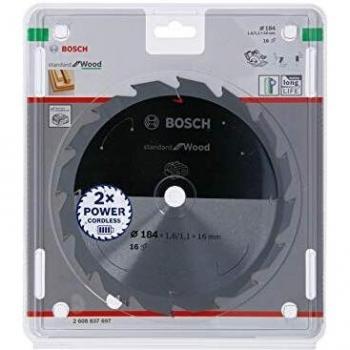 Disco de Sierra Circular Bosch Standard para Madera 184x1,6/1,1x16 mm con 16 Dientes