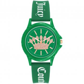 Juicy Couture Women's Watch JC1324GNGN - 38mm Green Silicone and Mineral Quartz