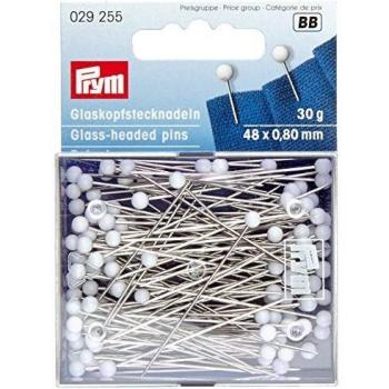 Prym Head Pins, White, 48 x 0,80mm
