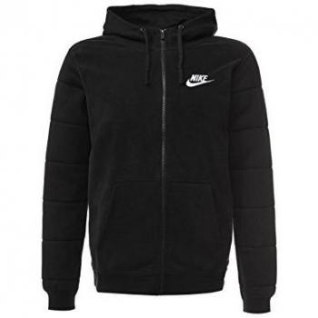 Nike M Nsw Hoodie Fz Flc Ssnl - Sudadera para hombre, color negro, talla XL