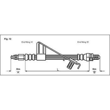 Metzger 4112527 Tubo flexible de frenos