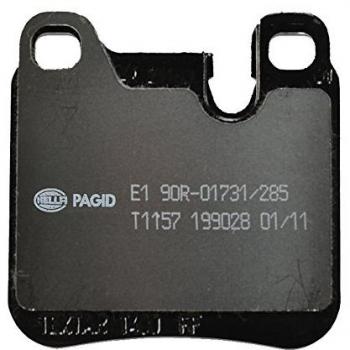 Juego de pastillas de freno HELLA 8DB 355 008-491 para Porsche 911, preparado para indicador de desgaste, incluye cuatro pastillas
