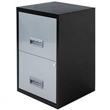 Pierre Henry 095128 - Cajonera de 2 cajones, Color Gris