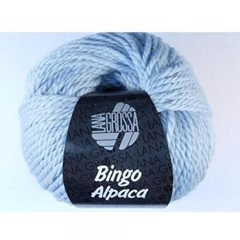 Lana Grossa bingo alpaca Fb. 008 Color Azul Claro