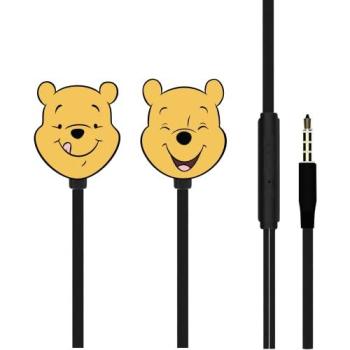 Auriculares con micrófono Disney Winnie Pooh y amigos, cableados, color amarillo