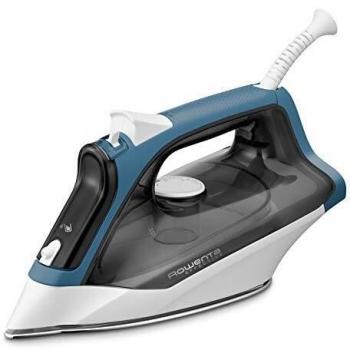Rowenta Effective DX1550 Plancha ropa vapor 2200 W, golpe de vapor 110 gr/min, vapor continuo 30 g/min, depósito de agua transparente, suela de acero inoxidable antirrayaduras, función Autosteam, Azul