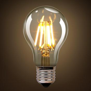 Aglaia bombilla LED 6 W E27 – Lot de 2 ampoules-6 W Consumo – equivalencia de incandescente de 60 W, blanco cálido – ángulo de haz de 360 °