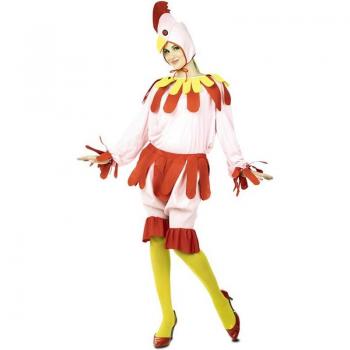 Disfraz de Gallina Rosa Adulto para Mujer Eurocarnavales