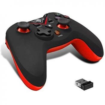 SPIRIT OF GAMER - XGP Wireless Xtrem Controller Negro y Rojo - Inalámbrico - LED - Turbo - Recargable vía USB - Rango de 12 horas - Rapid Fire - Ordenador