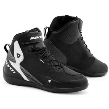 Zapatillas de Moto REV'IT! G-Force 2 H2O Negro-Blanco, impermeables, talla 45