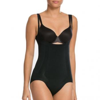 Spanx - Body reductor liso con escote abierto