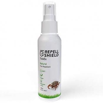 RepellShield Spray Repelente de Garrapatas - Antimosquitos Spray Natural - Repelente Pulgas Humanos, Garrapatas y Más Insectos - Repelente Mosquitos Spray y Garrapatas con Aceites Esenciales, 100 ml