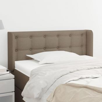 Cabecero Día y Noche en Tela Gris Taupe 83x16x78/88 cm