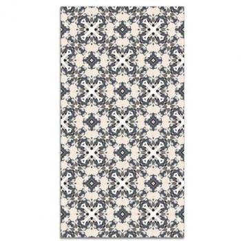 Alfombra Vinílica Hidráulica Tipo Oriental Gris 120x170 cm - Alfombra Cocina Vinilo - Alfombra Salón Antideslizante e Ignífuga - Alfombras Grandes - Alfombras PVC
