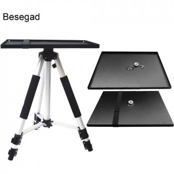 Soporte Universal de Metal para Bandeja, Montaje para Trípode de 3/8 pulgadas, Proyectores y Portátiles