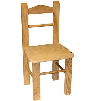 Acan Silla clásica Infantil de Madera Natural 58 x 27 x 23.5 cm