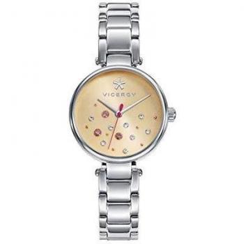 Viceroy Reloj Analogico para Mujer de Cuarzo con Correa en Acero Inoxidable 471116-99