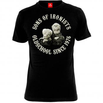 The Muppets Sons of Ironists Hombre Camiseta Negro 5XL 100% algodón Regular