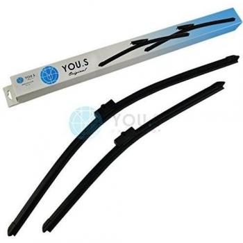 2 YOU.S FRENTE WIPER BLADE 575 + 450 mm ALFA ROMEO 159 BRERA ARAÑA Orig. Adaptador