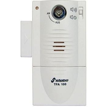 STABO puertaventana de alarma TFA 100 blanco con llave 90 dB 51109