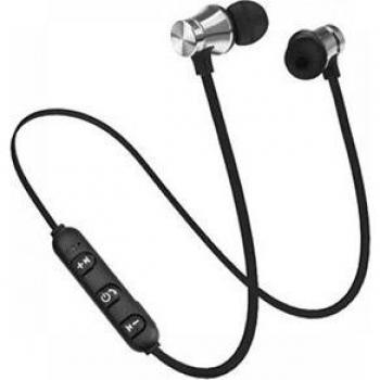 Auriculares Bluetooth 4.2 Deportivos con Banda para el Cuello, Inalámbricos Magnéticos Estéreo, Metal con Micrófono para Todos los Teléfonos