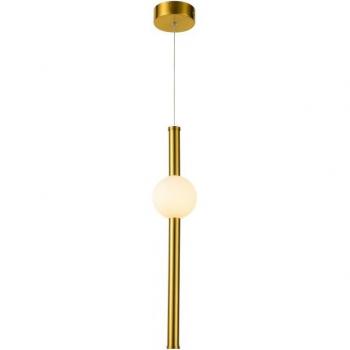 Lámpara colgante moderna Halling Copper, lámpara colgante LED moderna de cobre, luz blanca cálida 3000K, 777lm