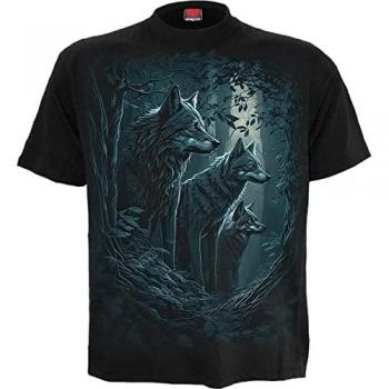 Spiral Forest Guardians Black T-Shirt for Men - Sizes S to 4XL