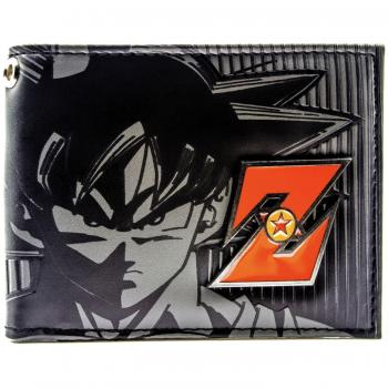 Cartera de Toei Dragonball Z Goku Red Metal Badge Negro