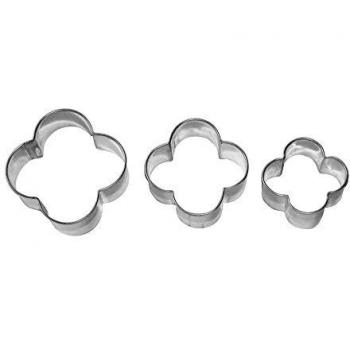 Birkmann Moldes Flores, 3 Compartimento de Hojalata, 4, 5, 6 cm