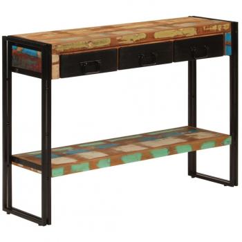 vidaXL Console Table 110x30x76 cm Solid Wood Reclaimed