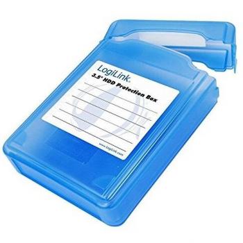 LogiLink UA0133 - Funda de protección para Disco Duro de 3.5, Azul