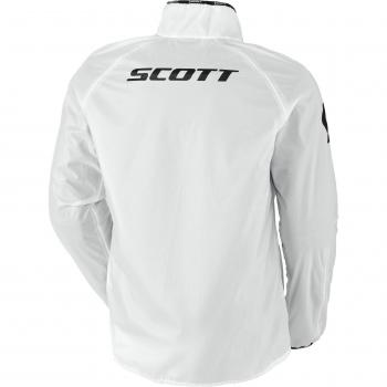 Scott Chubasquero Ergonomic Light DP Blanco - Chaqueta de lluvia ligera, diseño ergonómico, material impermeable y transpirable, ajuste cómodo, ideal para actividades al aire libre