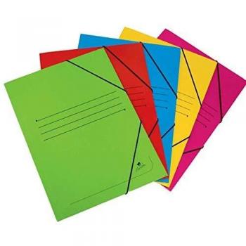 Carpeta cartón 1/4 solapas-gomas