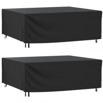 Cubiertas para Muebles de Jardín Impermeables 420D, 2 Unidades, Medidas 200x160x70 cm